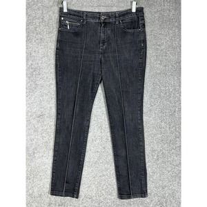 Style & Co Slim Leg Stretch Jeans Womens Size 12 Black‎ Denim